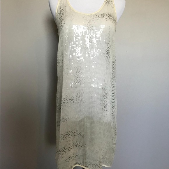 Vintage sheer mesh sequin dress overlay - Picture 5 of 10